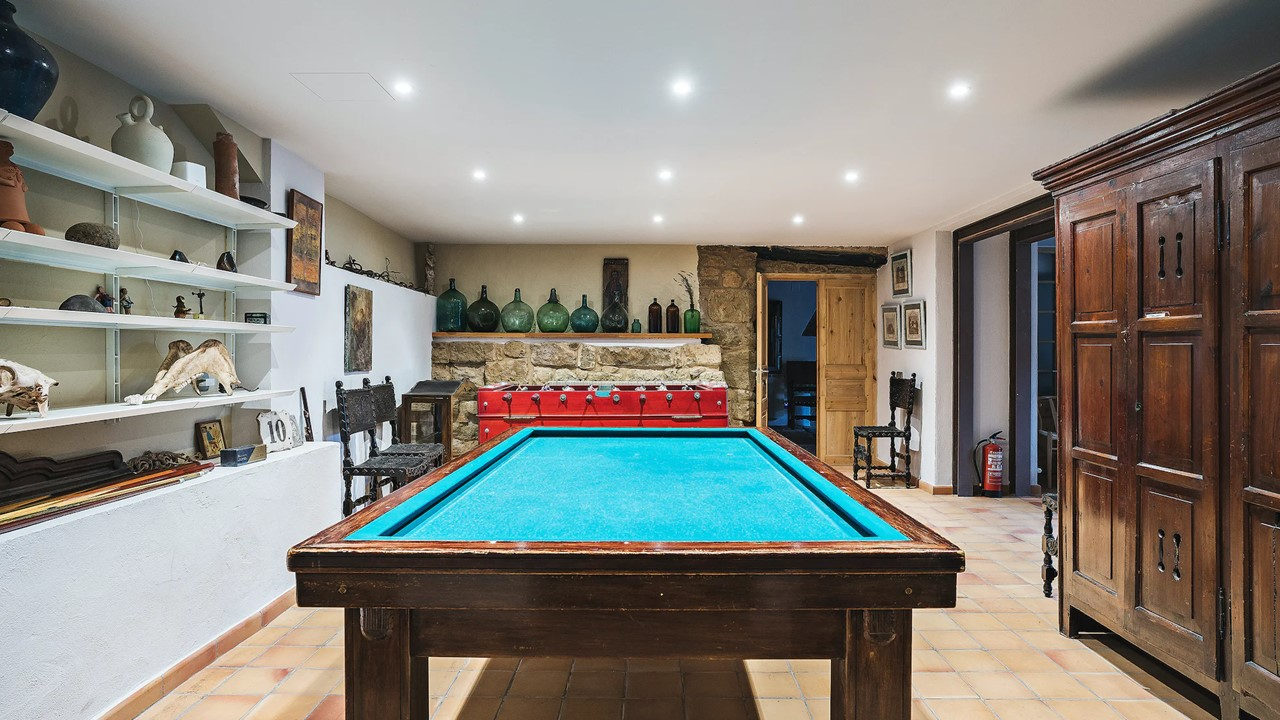 Sala de billar de la Masia de Queralt